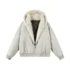 Jaqueta de Inverno Estilo Especial Transfronteiriça Masculina Casual Estilo Casal Marca Tendência Solta Versátil Jaqueta Casaco com Capuz Zuoshandiao Atacado