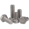 En stock tornillos de hexágono exterior de rosca completa DIN933 M3-M18 tornillos de hexágono exterior tornillos de acero inoxidable 304