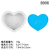 Nuevo Molde de Silicona Corazón Estéreo Letra para Día de San Valentín, Velas, Jabón, Aromaterapia, Adorno de Yeso para Coche, Pegamento