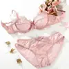 Nova lingerie sexy de renda, sutiã plus size de malha com laço estilo francês ultrafino, minimiza seios grandes e previne flacidez