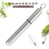 Barril de Palillos de Aleación de Aluminio Portátil Almacén Impermeable Sellado Botella Sellada Mini Palillo Delgado Recogedor de Frutas Caja de Metal