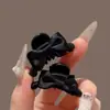 Pinza para el Cabello de Oreja de Elfo Pinza de Alto Nivel para Flequillo Lateral Lazo con Tema de Gato Pinza Dulce de Princesa Otoño/Invierno para Mujer