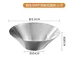 Aço Inoxidável 304 Estilo Coreano Tigela para Espaguete Tigela para Ramen Doméstica Criativa Tigela para Frutas Tigela para Salada Tigela Espessa para Bibimbap Tigela para Sopa