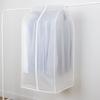 Bolsa para polvo completamente cerrada funda para ropa funda para polvo para ropa bolsa para colgar ropa tridimensional ancha funda para polvo para traje de abrigo de uso doméstico transparente