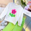 Nuevo Traje de Verano para Niños Ropa Casual Infantil Sudadera con Flores para Niñas Pantalones 2025 Primavera y Otoño Top Individual
