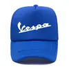 Serie de estampado de letras Vespa grupo de gorra de red de esponja estudiantes compran gorra de pico de pato impresión de LOGO personalizado moda hombres y mujeres