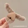 Pinza de Garra Escarchada Estilo Francés para Mujer 2024 Nuevo Pasador para la Parte Posterior de la Cabeza, Tamaño Grande para Cabello Grueso, Accesorio para el Cabello de Pinza de Tiburón
