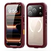 Funda Impermeable para Apple 17Pro/18pro con MagSafe Magnética Impermeable a Prueba de Golpes Cubierta Protectora para Buceo