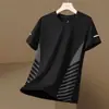 Venta al por mayor de fábrica transfronteriza, camiseta nueva de manga corta para hombre, marca de moda, estilo hip-hop europeo y americano, camiseta básica de cuello redondo, top de verano