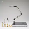 Taller de Sellos/Personaje Animado de Sello Totalmente Metálico Esqueleto de Acero Inoxidable Esqueleto DIY Muñeco de Animación Flexible y Resistente al Desgaste
