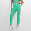 Pantalones de Gimnasio, Running y Fitness de Cintura Alta, Transpirables y sin Costuras para Mujer, Leggings de Yoga, No Necesitan Ropa Interior