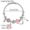 Venta Caliente Transfronteriza Europea y Americana Dibujos Animados Sanrio Melody Kuromi Aleación DIY Joyería Pulsera Al Por Mayor