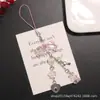 Novo Estilo Doce e Descolado Pingente Chaveiro Laço Banhado a Cor Ursinho Fofo Flores Contas Acessórios de Acrílico Decoração de Bolsa