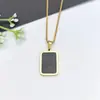 Collar de Acero Inoxidable para Mujer Joyería de Nicho Versátil Colgante de Cobre Cadena Elegante para Clavícula Joyería Cadena de Lujo Ligero