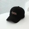 Gorra de Béisbol de Otoño e Invierno para Niños, Letra de Ángel, Gorra de Pico de Pato, Gorro Cálido Casual para Niños y Niñas