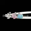 Brincos de Liga de Titânio Grau de Implante F136 Cisne Pequeno com Zircônia Piercing de Orelha G23 Studs para Cartilagem da Orelha Joias para Body Piercing