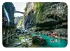 Los imanes de refrigerador de vidrio escénico de Enshi, con el Gran Cañón, arroyos de montaña, cascadas, pozas esmeralda y senderos pintorescos, son adornos magnéticos conmemorativos para decoración