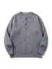 Suéter de Tricô Masculino Estilo Coreano Old Money Cor Lisa Outono/Inverno 2026 Solto Casual Gola Redonda Manga Longa Pulôver Mais Vendido