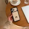 Comercio exterior modelo explosivo de gran venta ins encaje lunares moño aplicable a funda de teléfono móvil iphone18/17Promax venta al por mayor