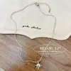 Bolo Street Punk Collar de Lujo Ligero Nudo de Una Palabra Simple Cadena para Suéter de Gama Alta para Mujer Moda Masculina