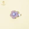Amazon New Cross-border Baby Cute Flower Side Clip Menina Handmade Mesh Bangs Clip Acessórios para cabelo infantil Headdress
