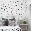 Venda quente adesivos de parede estrela quarto moderno sala de estar decoração do círculo papel de parede de fundo transfronteiriço para HM51002