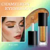Set de Sombras de Ojos Líquidas Brillantes Camaleón Multicolor Transfronterizo Glitter Arcoíris Metal Fantasía Sirena Maquillaje Facial para Ojos