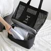 Bolsa de hombro portátil de doble capa para picnic, bolsa de almuerzo aislada portátil para exteriores, bolsa de almacenamiento con separación húmedo-seco para deportes