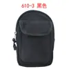 610 Bolsa de Cintura Esportiva Casual Bolsa de Celular Pendurada em Lona Aba Zíper Bolsa de Velcro com Múltiplos Compartimentos Conjunto Simples Feito Sob Medida