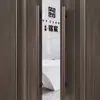 Manípulo de Porta de Vidro com Moldura Estilo Chinês Novo Minimalista Moderno Luxo Leve Cobre Antigo Porta de Madeira Maciça Tubo Quadrado Cabo Longo