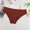Roupa íntima Esportiva Feminina de Algodão Bethke Novo Estilo Simples Versátil Cueca Boxer Respirável Cintura Baixa Alta Elasticidade Shorts Feminino