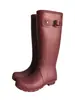 Botas de Lluvia para Mujer, Rojas de Caña Alta Largas Impermeables Transpirables Estilo Nuevo Zapatos de Lluvia, Zapatos de Agua Antideslizantes, Zapatos para Mujer de Comercio Exterior, Venta al por Mayor para Exteriores