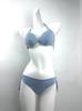 Bikini de dos piezas liso para mujer al por mayor, moderno y sexy, con aros y push-up, traje de baño tridimensional de chica dulce, conjunto de dos piezas