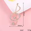 Nota de carta creativa aleación llave teléfono móvil belleza joyería diy accesorios de joyería hechos a mano pedrería pegar diamante venta al por mayor