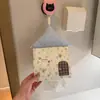 Novo porta-lenços de tecido fofo em formato de casinha, adequado para casa, banheiro, sala de estar ou carro - uma caixa de lenços criativa