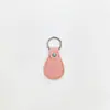 Llavero Sencillo de Cuero Cuerda de Cuero de Moda Cadena para Llavero de Coche de Pareja Llavero Personalizado Colgante para Bolso