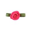 Capullos de Rosa Personalizados de Poliéster con Hojas, Accesorios para el Cabello Hechos a Mano para DIY, Flores Pequeñas Decorativas, Accesorios para Ropa de Niños