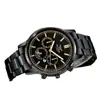 Reloj de cuarzo caliente transfronterizo AL POR MAYOR aleación tres ojos Reloj de Negocios para Hombre correa de acero calendario Reloj de moda para hombre