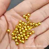 Cuentas Doradas Cuentas Plateadas Cuentas de Cobre Brillantes que Conservan el Color Cuentas Redondas Estilo Antiguo Hanfu Pasadores para el Cabello DIY Borlas Accesorios para el Cabello Materiales Cuentas Espaciadoras