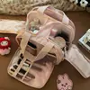Bolsa de Maquiagem Grande com Abertura Dupla e Alto Valor Estético, Organizador Portátil de Higiene Pessoal e Roupas para Meninas, com Compartimentos para Cosméticos