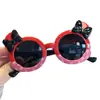 Óculos de Sol Infantis com Laço e Estampados para Meninas e Meninos, Óculos para Tirar Fotos, Proteção Solar, Color-Blocking, Óculos de Sol da Moda, Proteção UV