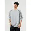 Sudadera con capucha de manga larga de algodón de alto gramaje 400 g, deconstruida, con remaches, talla grande, para hombre, capa base de estudiante