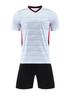 Directo de fábrica lote hengleda cuello en V patrón horizontal traje de uniforme de fútbol impresión transpirable uniforme de equipo de entrenamiento comercio exterior entrega de una sola pieza