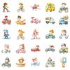 56 Novos Adesivos de Aquarela para Desenho Diário Infantil Transfronteiriços, Fofos e Inocentes para Malas, Copos de Água, Papelaria Decorativa
