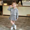 Conjunto de Suéter para Niñas con Suéter con Capucha y Falda Tejida para Bebés, Nuevo Estilo Coreano de Otoño e Invierno, Suéter con Capucha de Moda