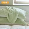 Funda de Almohada de Gasa de Algodón Puro Nueva 2025, un Par de Fundas de Almohada de Algodón Anti-Aceite para la Cabeza, Absorbente del Sudor, Transpirable, Antideslizante y No se Cae