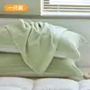 Novedad 2025, fundas de almohada de gasa de algodón puro, juego de dos, resistentes al aceite, fundas de almohada 100% algodón, absorbentes de sudor, transpirables, antideslizantes y que no se caen