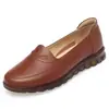 Otoño 2026 Zapatos Suaves de Suela para Madres de Mediana Edad y Mayores Antideslizantes Sin Cordones Cómodos Mocasines Suela Suave No Cansan los Pies Zapatos de Moda