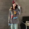 Roupa de Primavera para Meninas 2026 Novo Top Listrado e Jeans Outono Início da Primavera Roupa Estilosa Roupa Infantil para Meninas