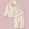 Venda Direta da Fábrica Pijama de Veludo Espesso Coral para Mulheres Outono e Inverno Novo Conjunto Fofo de Duas Peças